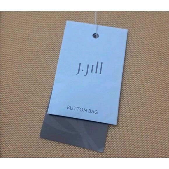 NWT J. Jill Cardigan Top Women's XL Yellow Honey Linen Blend V Neck Lightweight - Picture 9 of 13